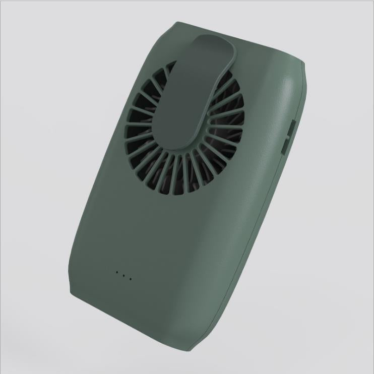 New USB Rechargeable Fan Mini Handheld Small Electric Fan Hanging Waist Hanging Neck Fan Portable Fan Lazy Fan