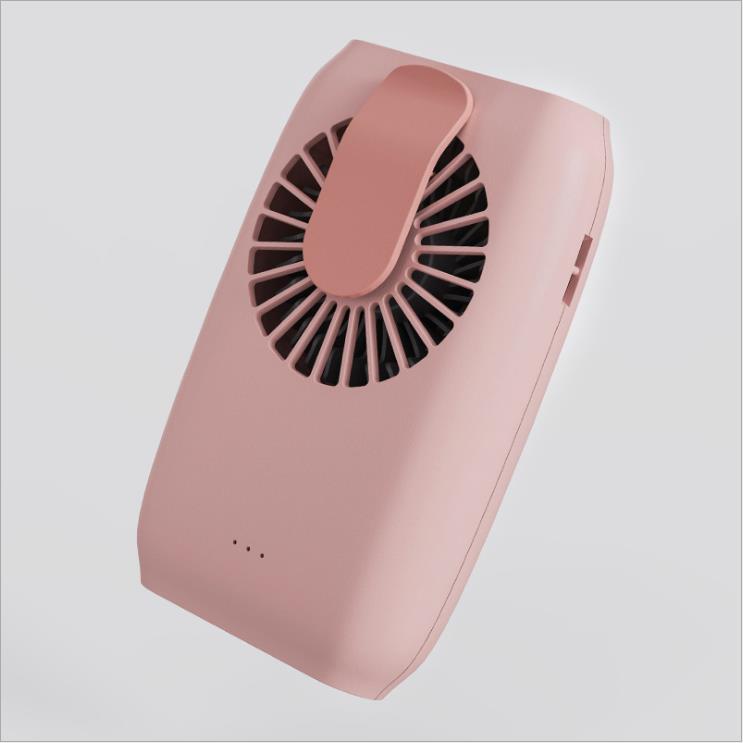 New USB Rechargeable Fan Mini Handheld Small Electric Fan Hanging Waist Hanging Neck Fan Portable Fan Lazy Fan