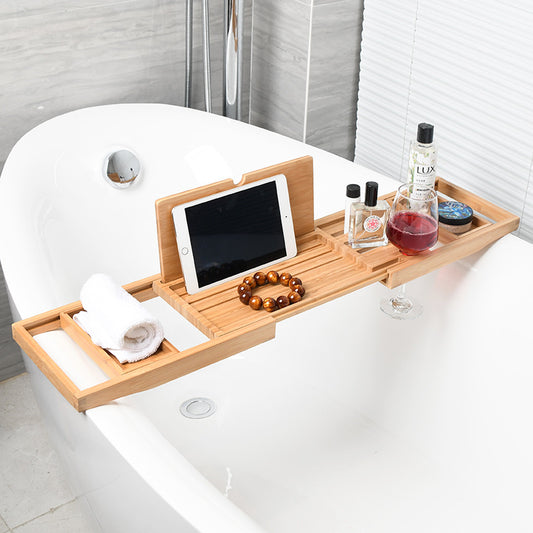 Disassembly and assembly of bathtub rack bathtub rack light luxury telescopic non-slip bath rack hotel bathroom bathtub board assembly