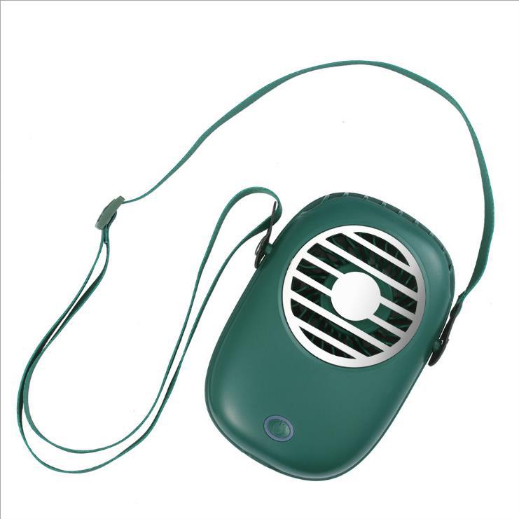 New USB Rechargeable Fan Mini Handheld Small Electric Fan Hanging Waist Hanging Neck Fan Portable Fan Lazy Fan
